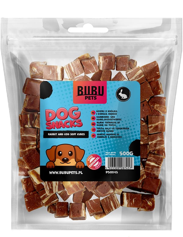 5905309287457.jpg Bubu Pets koeramaius küüliku- ja tursakuubikud 500 gr.