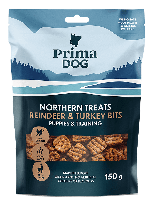 Teraviljavaba poolniiske maius kutsikatele põhjapõdra-ja kalkunilihaga 150 gr.