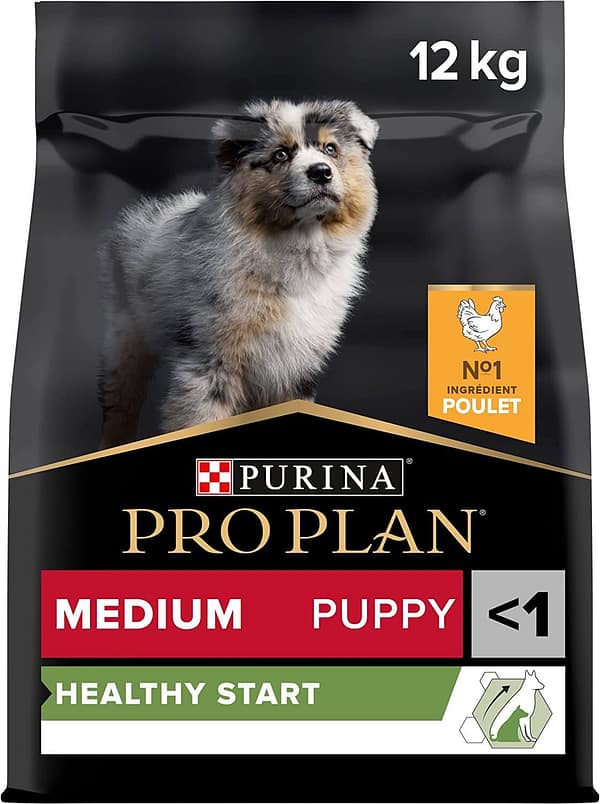 PP medium puppy 12 kg. Pro Plan täissööt keskmist kasvu kutsikatele kanalihaga