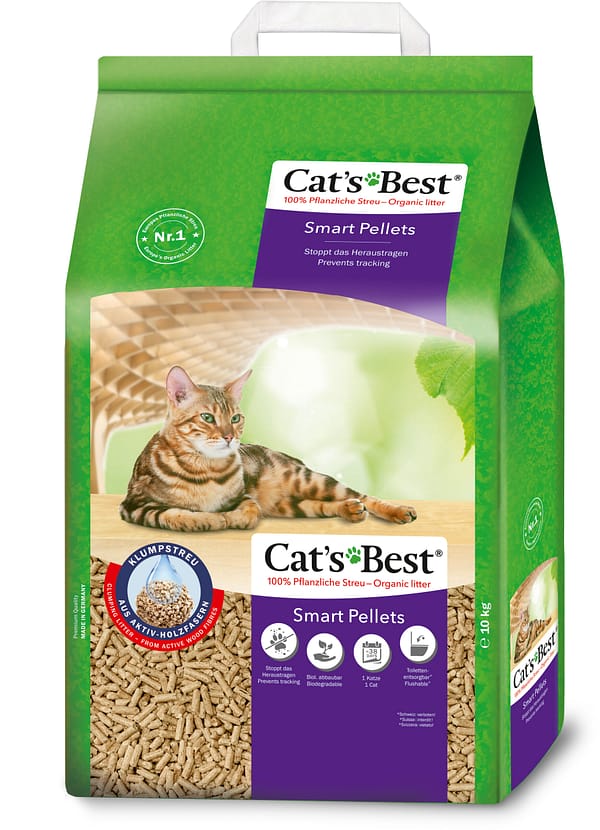 20 L./10 kg. Cats Best Smart paakuvad puidugraanulid