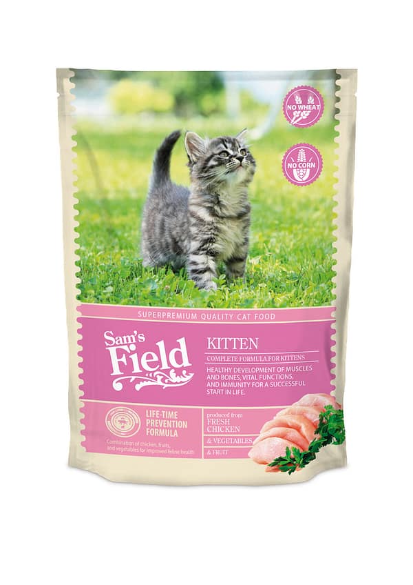 8595602511860.jpg 0,4 kg. Sam's Field Kitten kanalihaga täistoit kassipoegadele