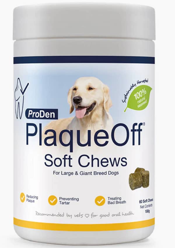 3izYCr0LZ8r1oEd1J6TiK5kgLG3wPoa2PqDlZXB1 Plaque Off Soft Chews looduslikud hambapuhastusmaiused suurt kasvu koertele 180 gr.