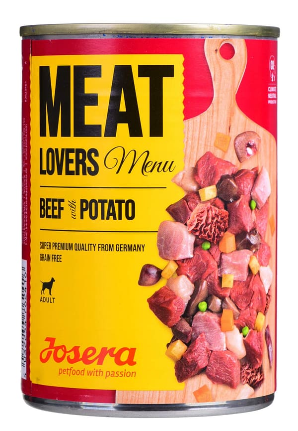 josera beef 6 x 400 gr. Josera teraviljavaba konservsööt täiskasvanud koertele veiseliha ja kartuliga