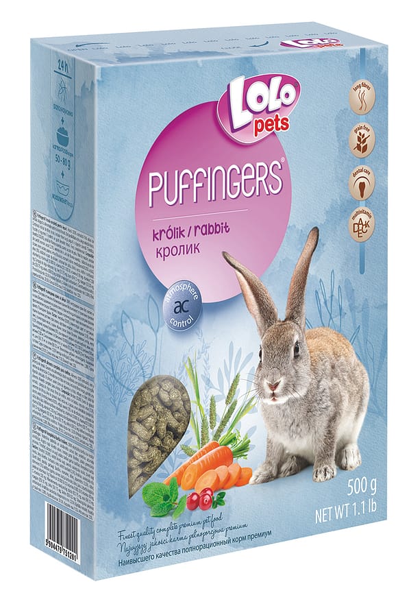 LoLo Pets Puffingers täissööt jänestele 500g