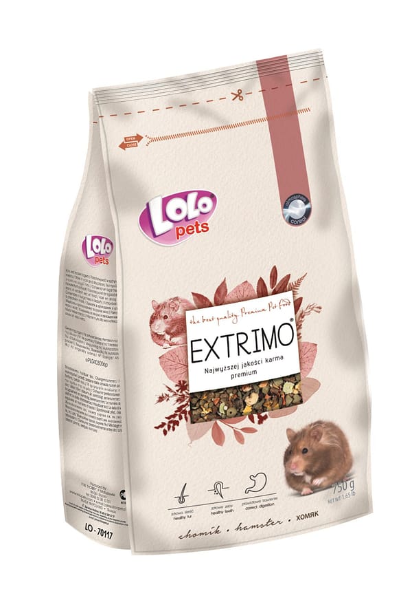 5904479701176.jpg LoLo Pets Extrimo täissööt hamstritele 750 gr.