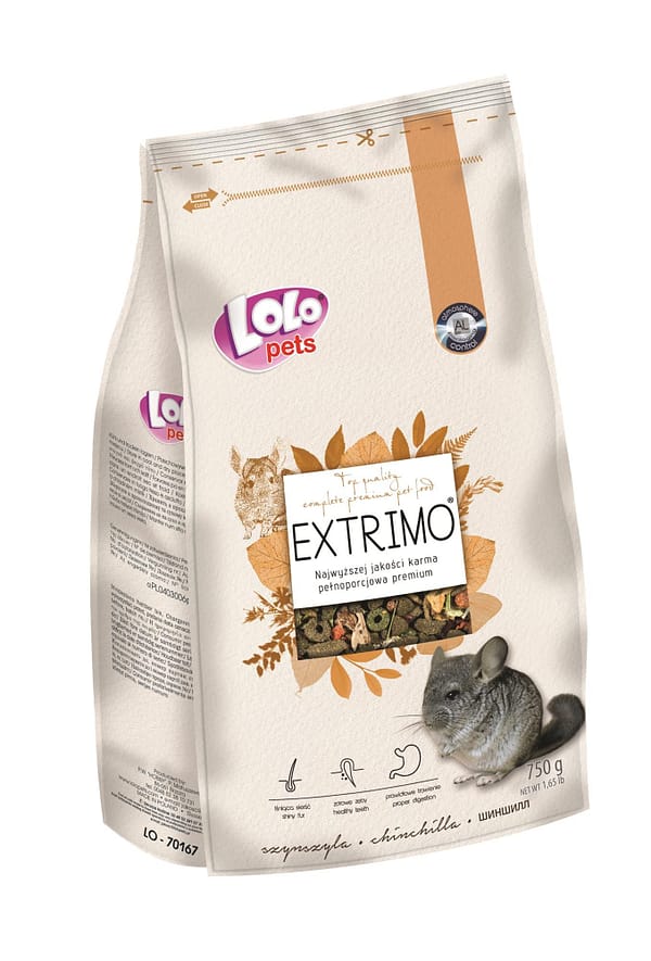 5904479701671.jpg LoLo Pets Extrimo täissööt tšintšiljadele 750 gr.