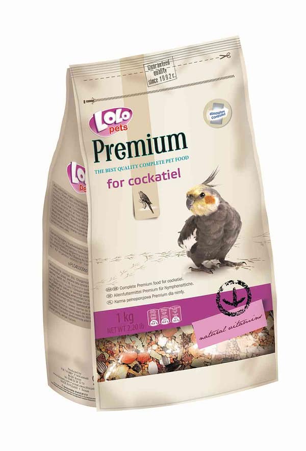 5904479702227.jpg LoLo Pets Premium täissööt nümfkakaduudele 1 kg.