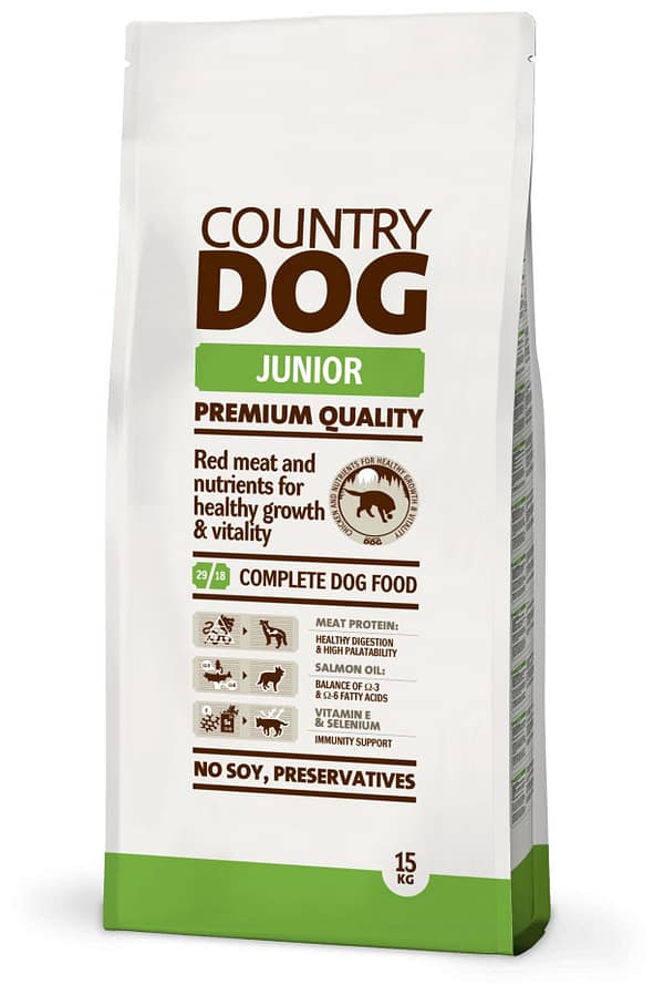 15 kg. Country Dog Junior täissööt juuniorkoertele