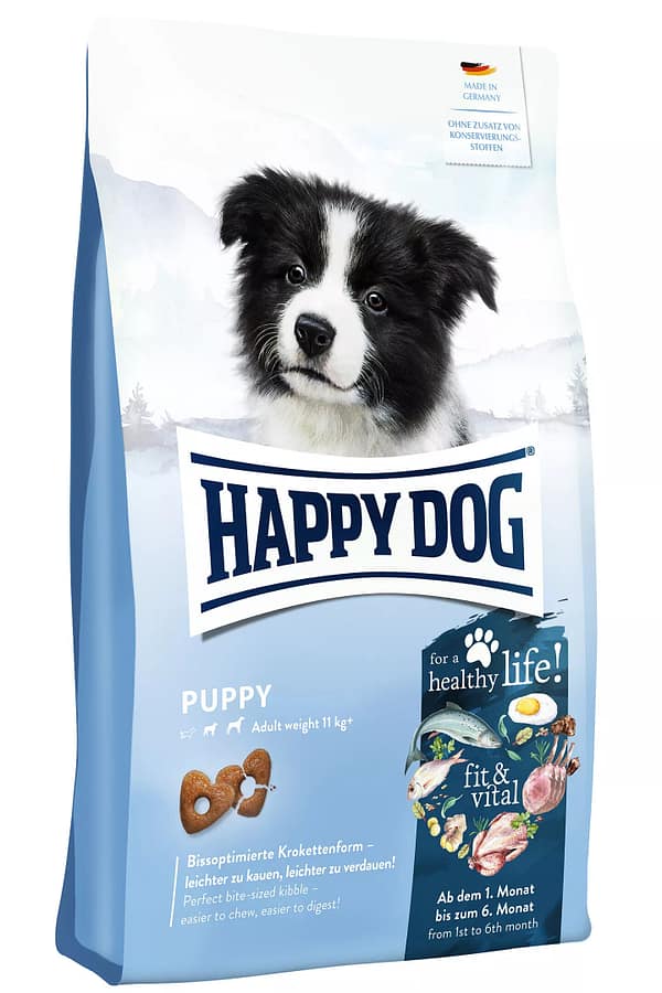 happy-dog-fit-vital-puppy-4-kg 10 kg. Happy Dog fit & vital Puppy nisuvaba täissööt kuni 6 kuu vanustele kutsikatele