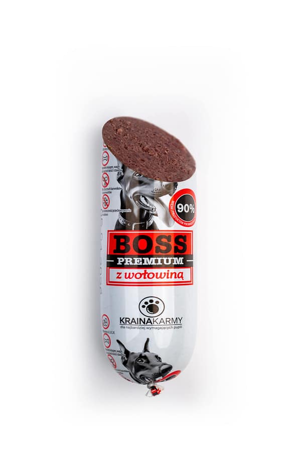 beef2-min 1 kg. Boss Premium Beef vorst täiskasvanud koertele veiselihaga