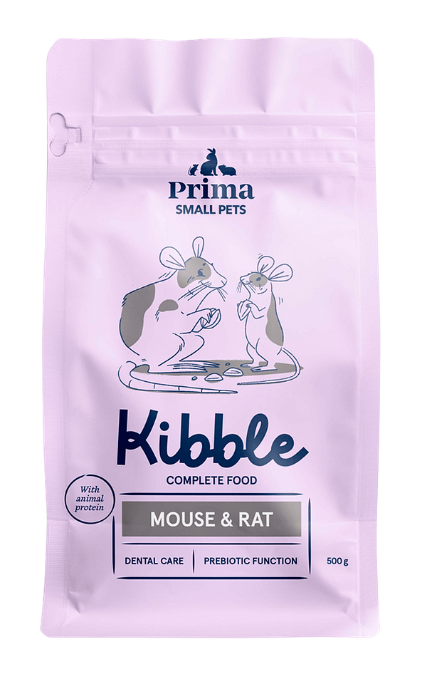 500 gr. Prima Small Pets täissööt hiirtele ja rottidele (ekstrudeeritud krõbinad)